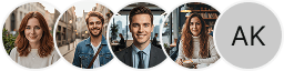 Multiple investor profile avatars on Limpede Socotinta trading review block